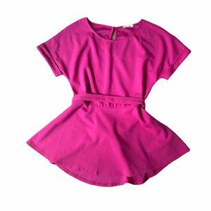 First Love Women's Peplum Pink Top